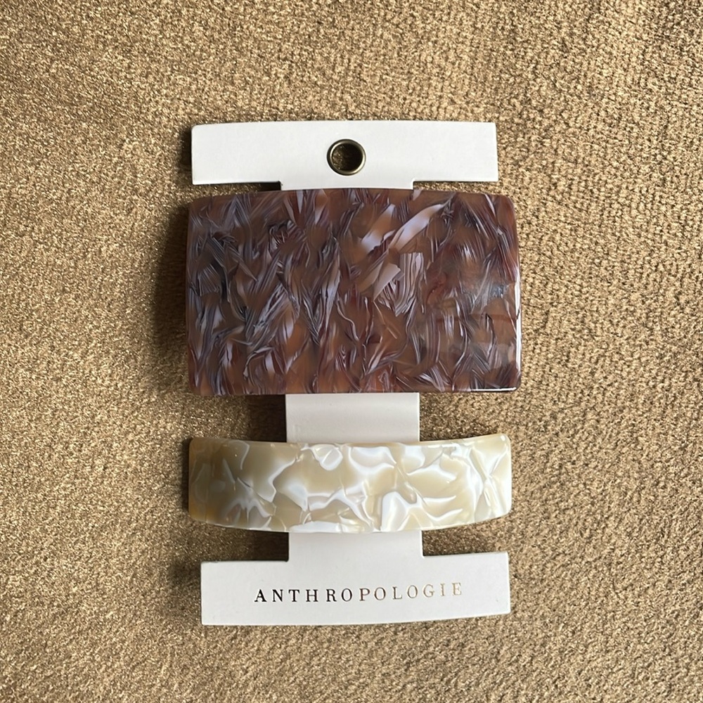 Anthropologie Tortoise Barrettes - Picture 6 of 6